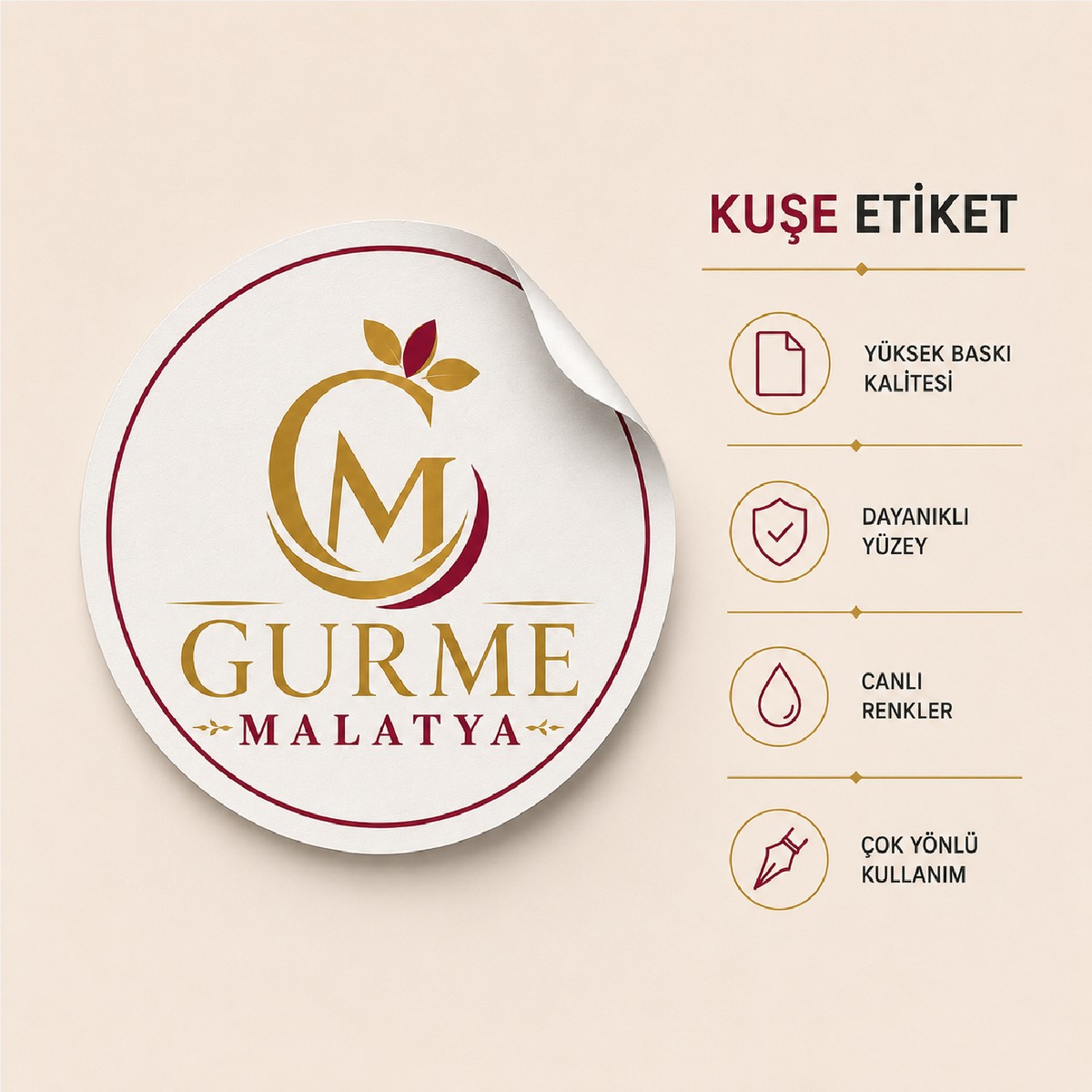 Kuşe Etiket